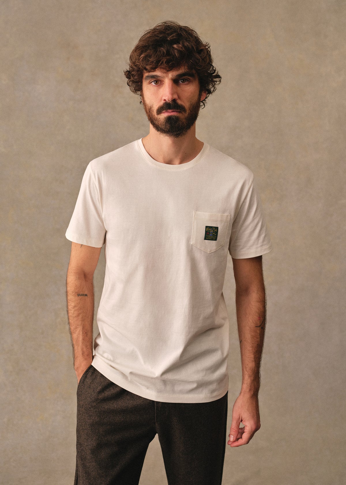 T-Shirt Blue Tide - Écru