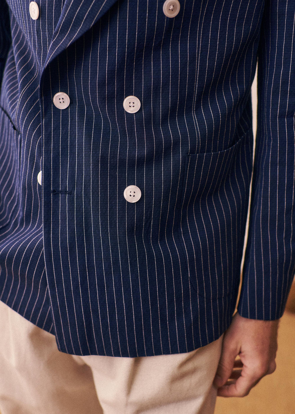 Veste Hampton - Marine Rayures Blanches