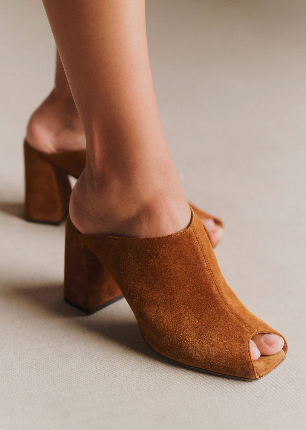 Mules High Bruna - Noisette