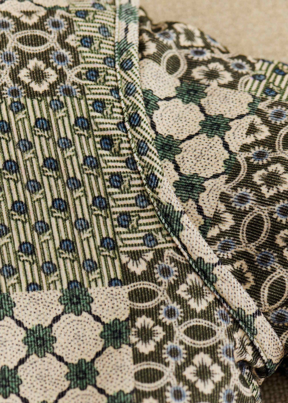 Manteau Sari - Petit Sézane x Antoinette Poisson - Imprimé Patchwork Dominote