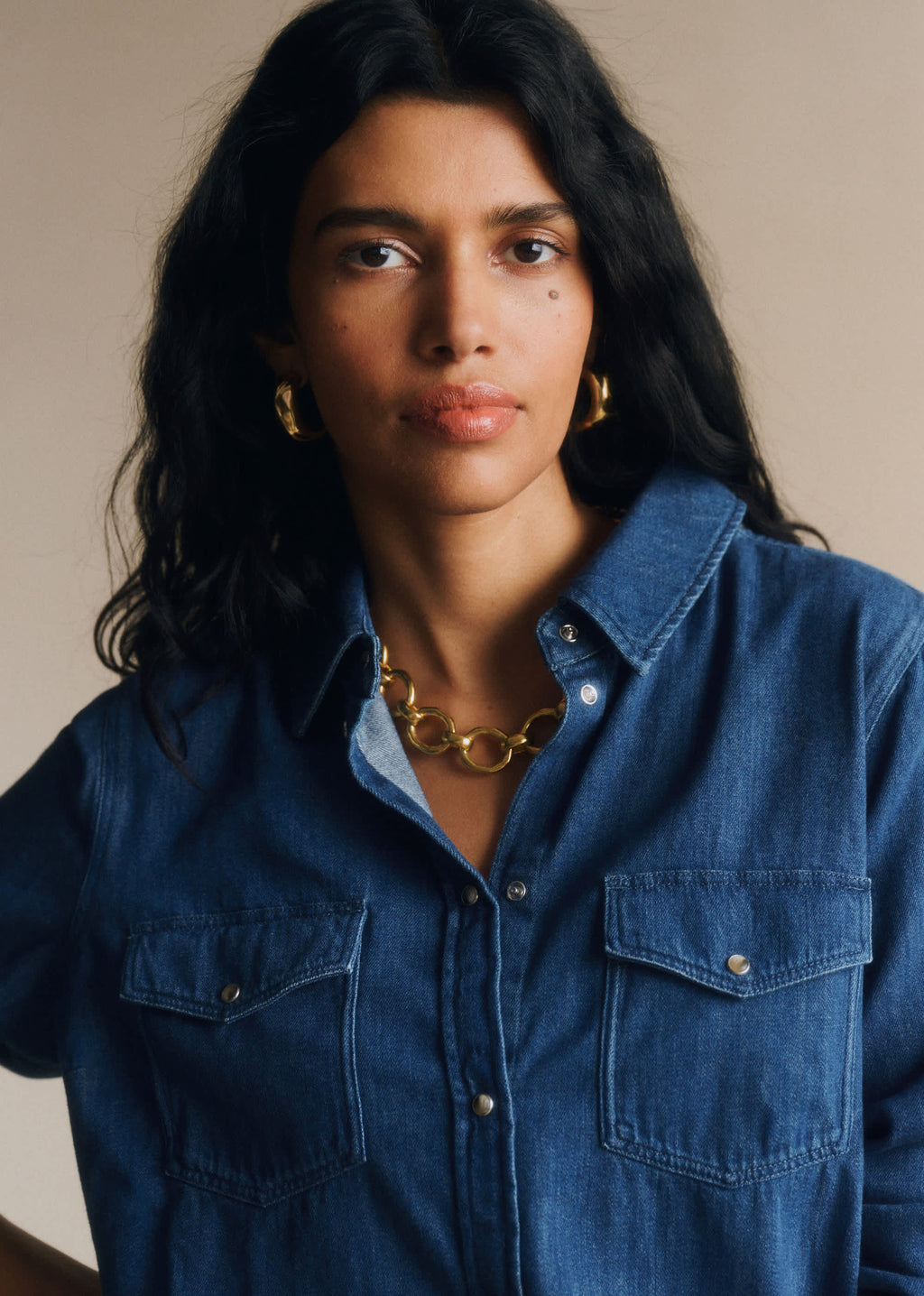Chemise Alba - Bleu Denim