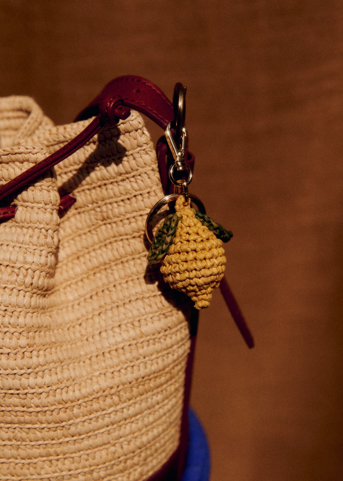 Accessoire de sac Citron - Raphia Jaune