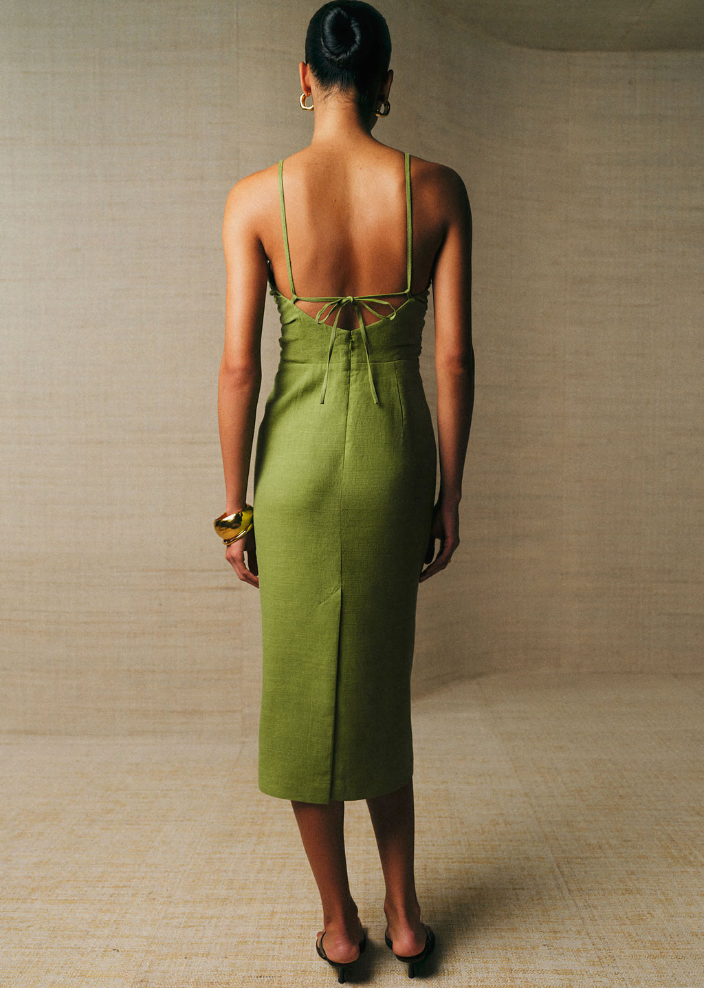 Robe Pearly - Vert Olive