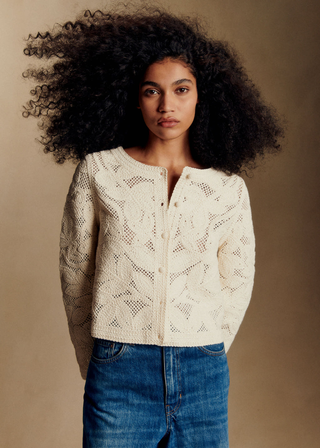 Gilet Nora - Ecru