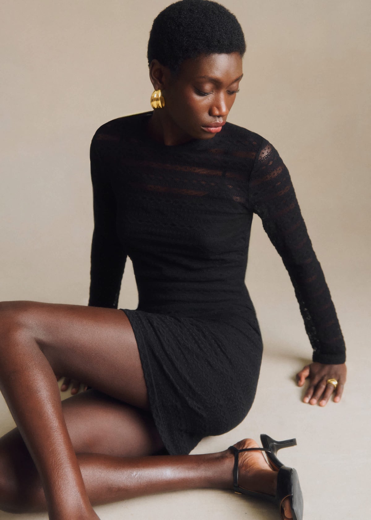 Robe Hildy - Dentelle Noire