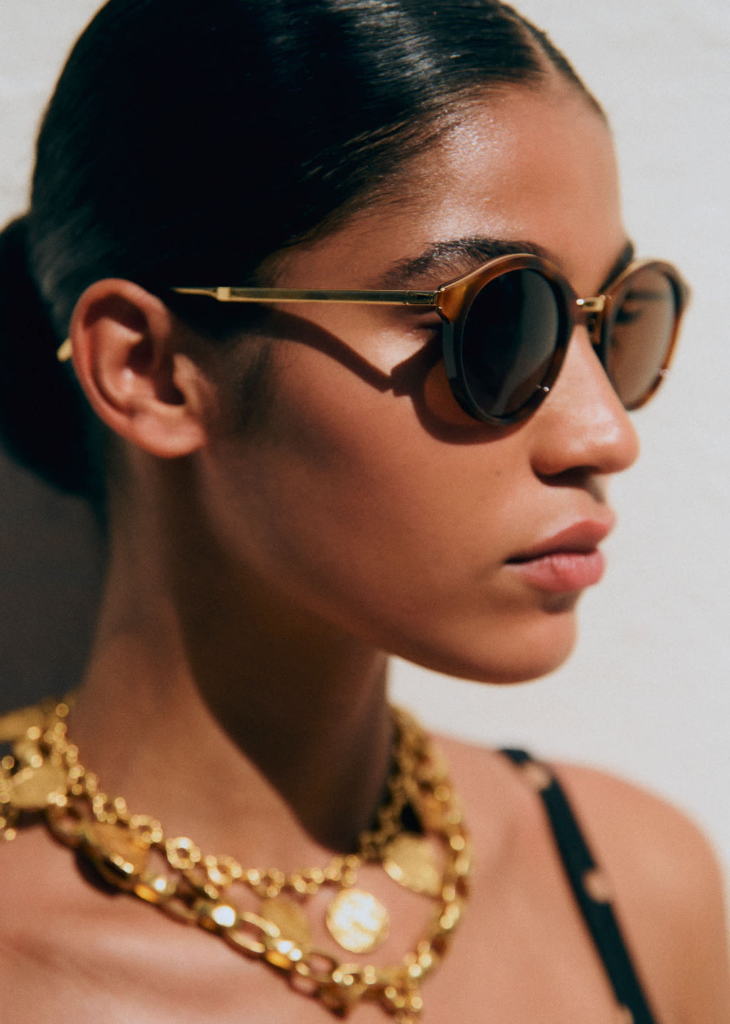 Lunettes de soleil Bonnie - Ecailles et Doré