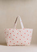 Cabas - Broderie Coeurs Rouges