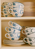 Tasse Poème - Bleu orage - Lettre F