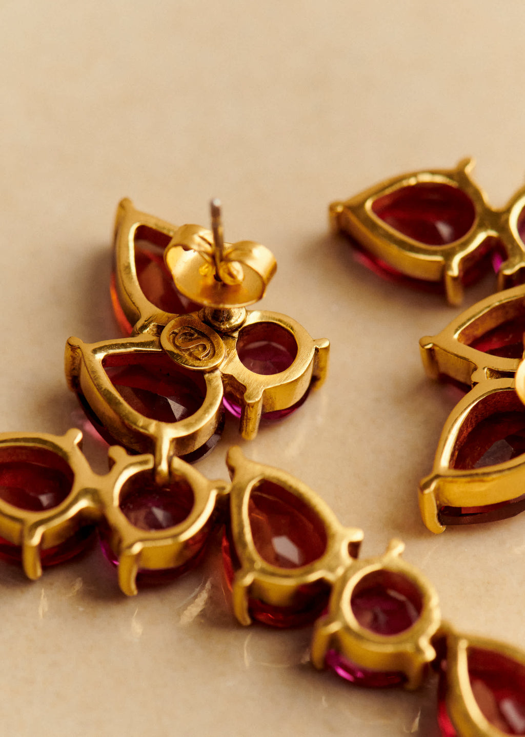 Boucles d'oreilles Helene - Rose Multi