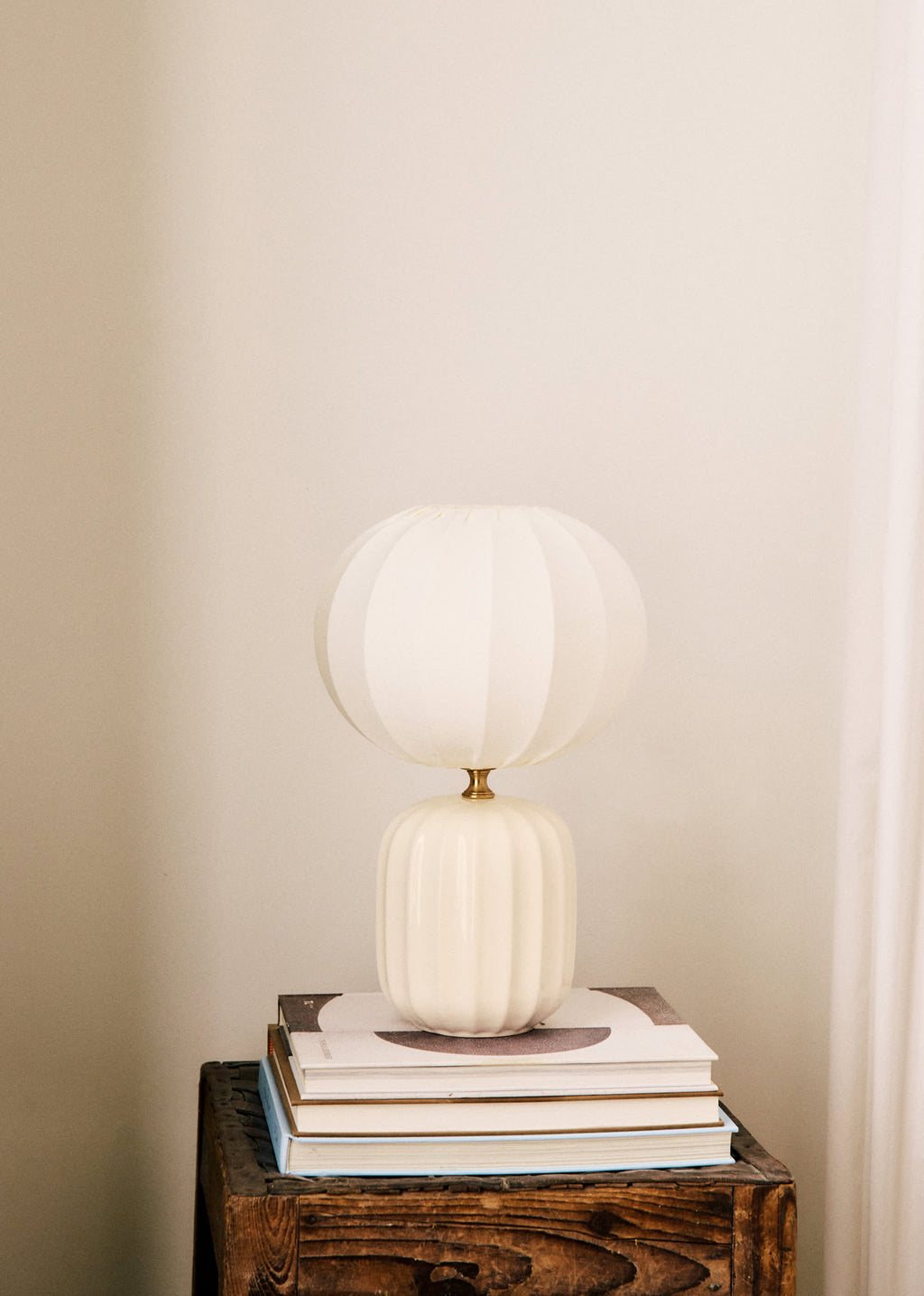 Lampe Traviata petit modèle - Ecru - Abat-jour Sonate - Écru