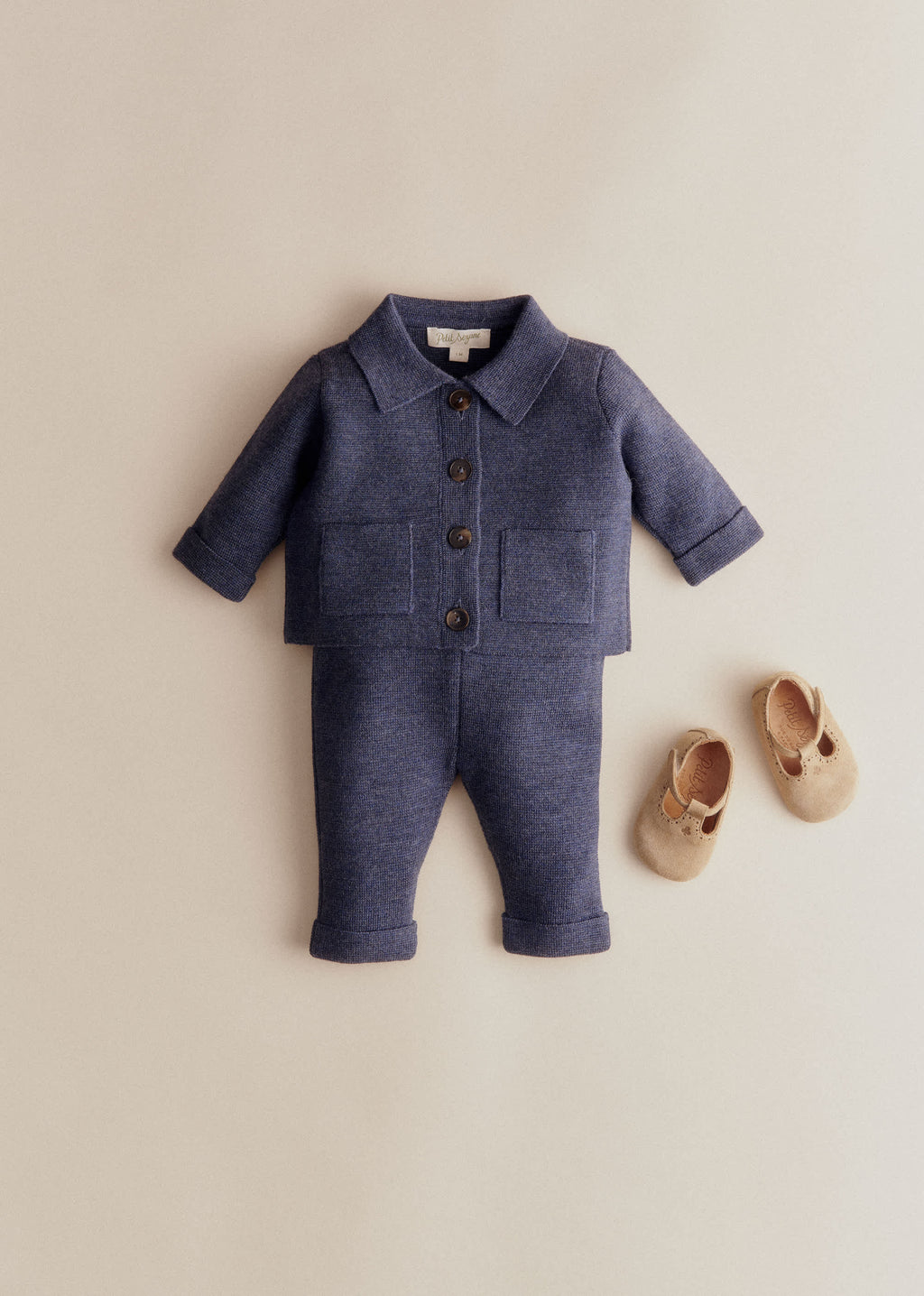 Gilet Betty - Bleu Chiné
