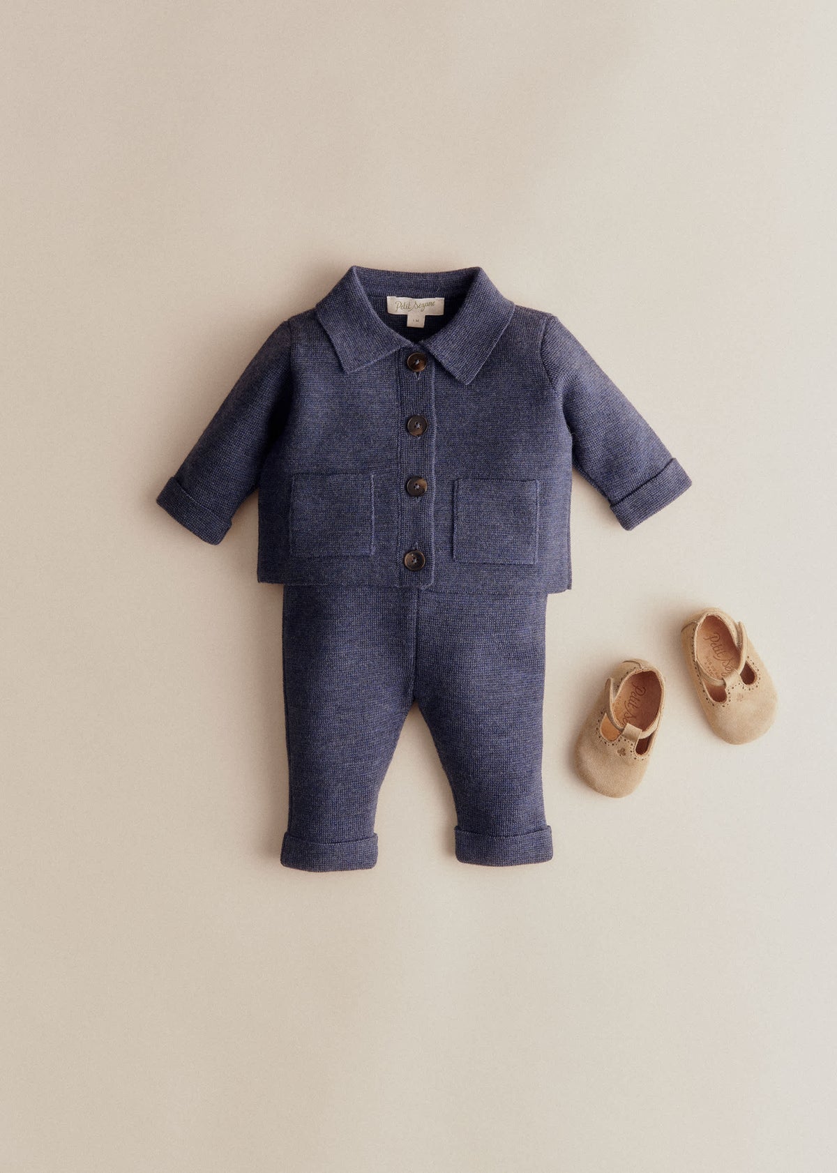 Gilet Betty - Bleu Chiné