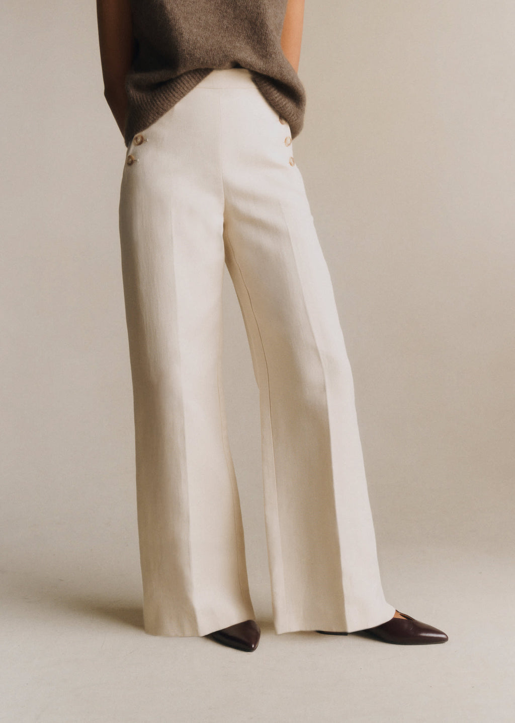 Pantalon Marino - Ecru