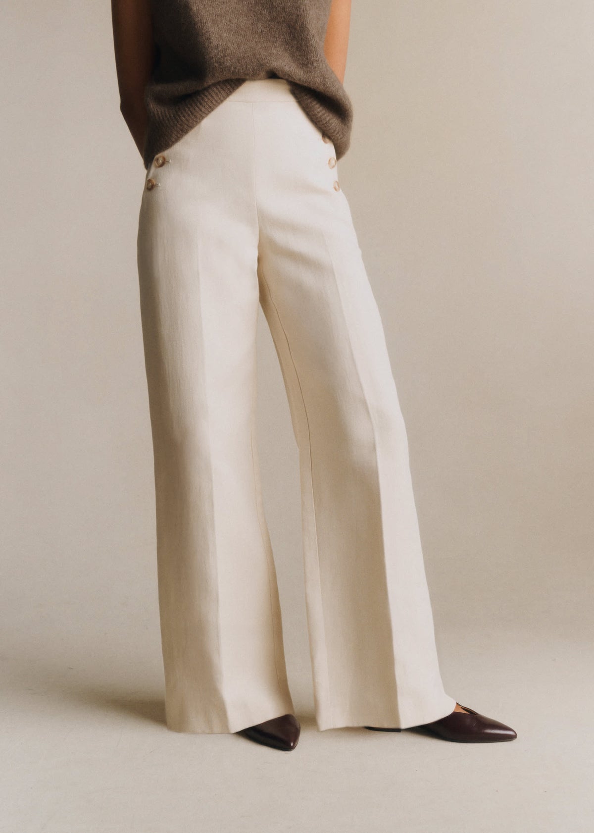 Pantalon Marino - Ecru
