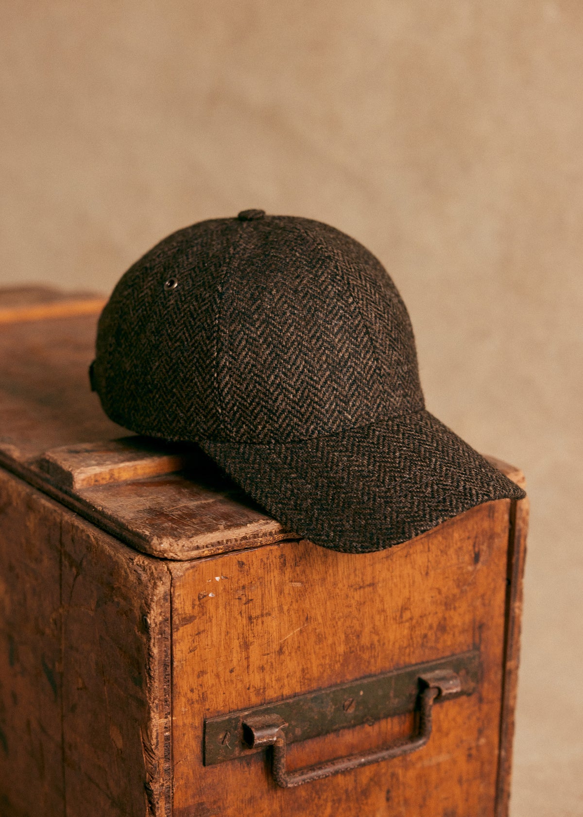 Casquette Chase Tweed - Chevrons Marron