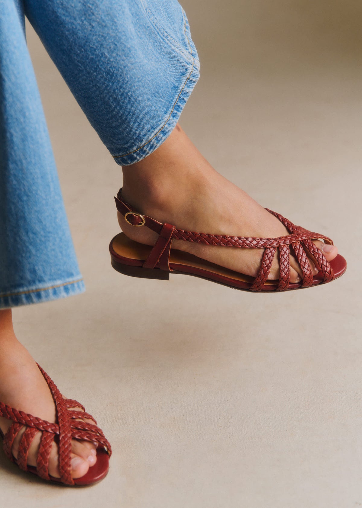 Sandales Low Natacha - Naturel Tressé Héritage