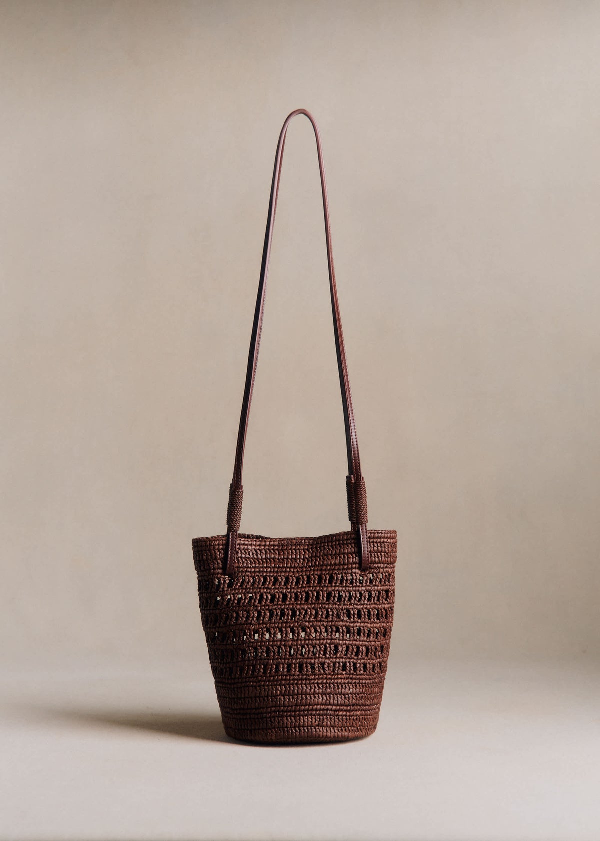 Panier Rosie - Raphia Choco