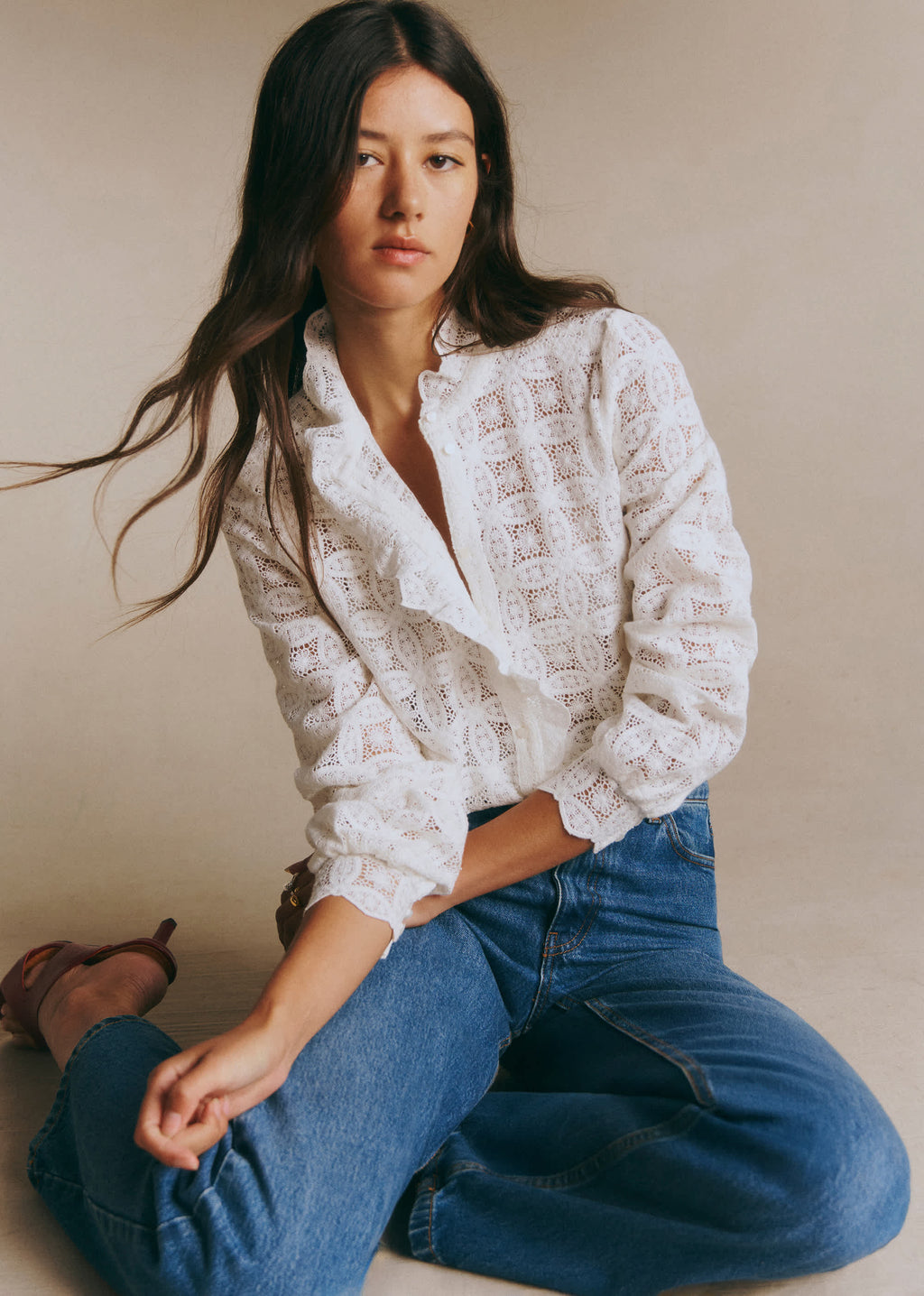 Chemise Chlo - Guipure Ecru