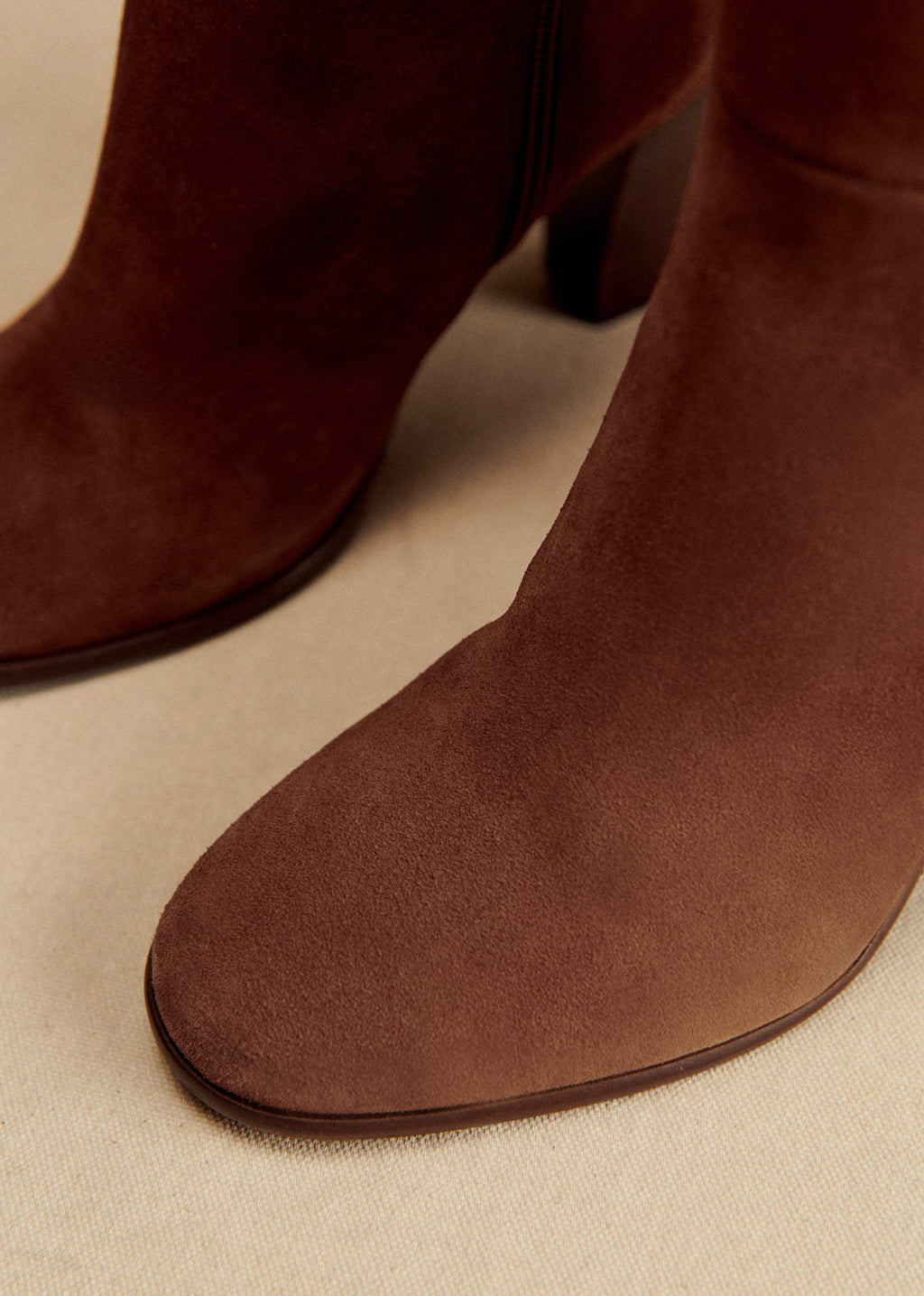 Cuissardes High Nadia - Sézane x Baziszt - Chocolat Brodé
