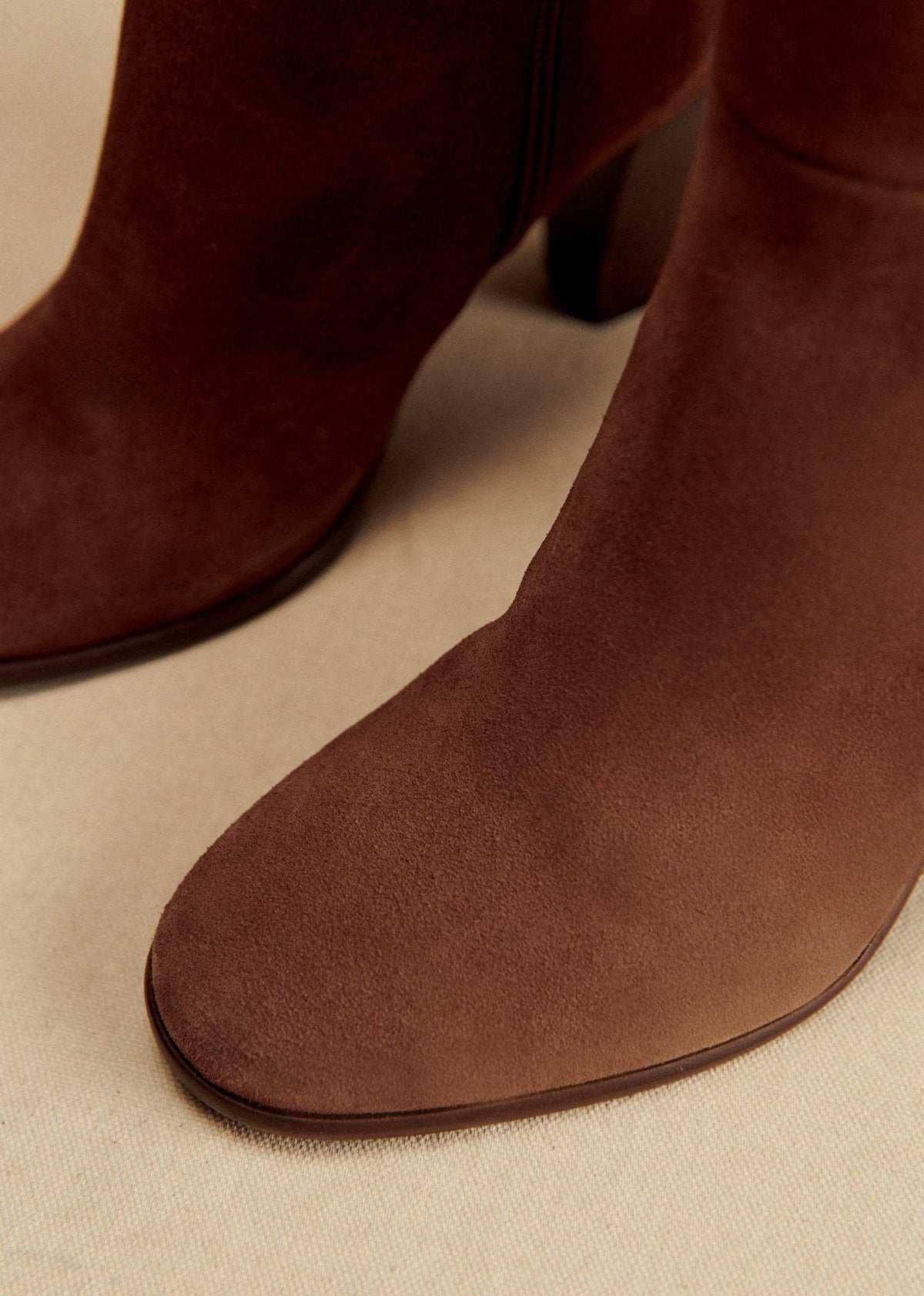 Cuissardes High Nadia - Sézane x Baziszt - Chocolat Brodé