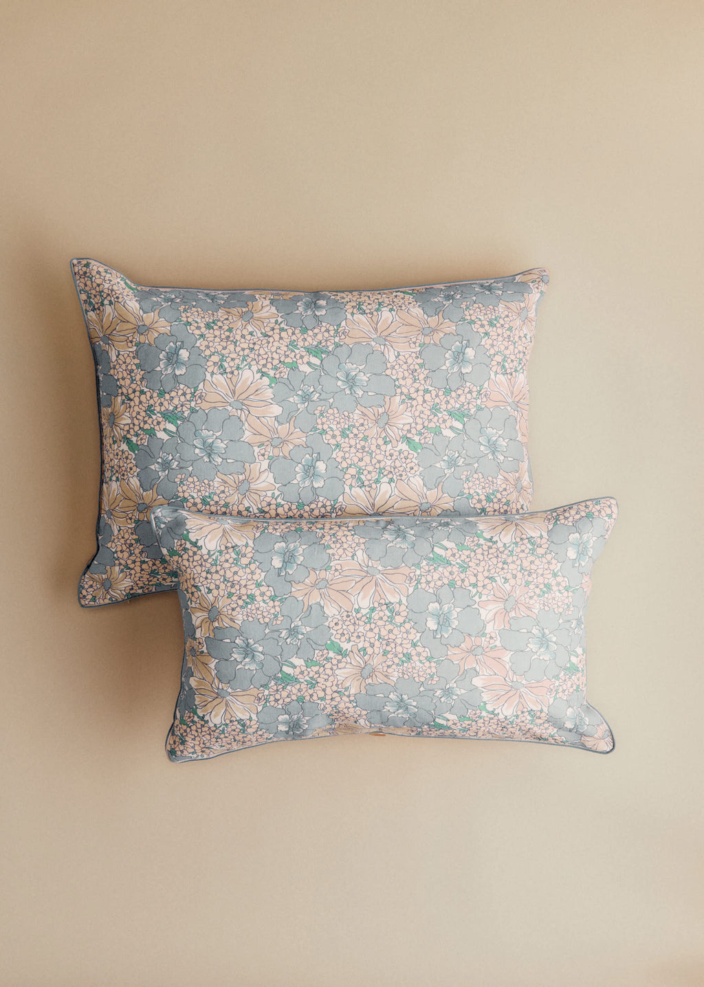 Coussin Imprimé - Petit Modèle - Imprimé Bleu des Prés