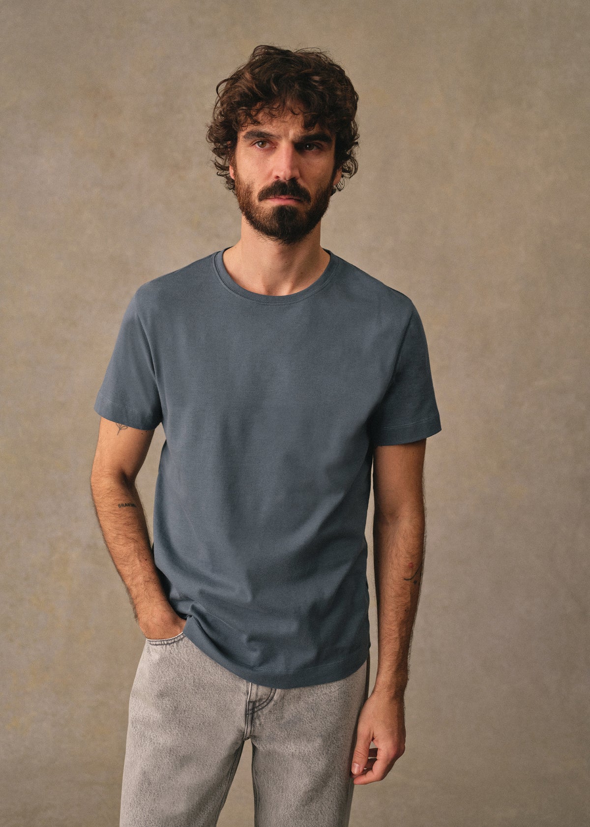 T-Shirt Kenneth - Bleu Acier