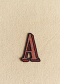 Ecusson Rose - Lettre A - Rose