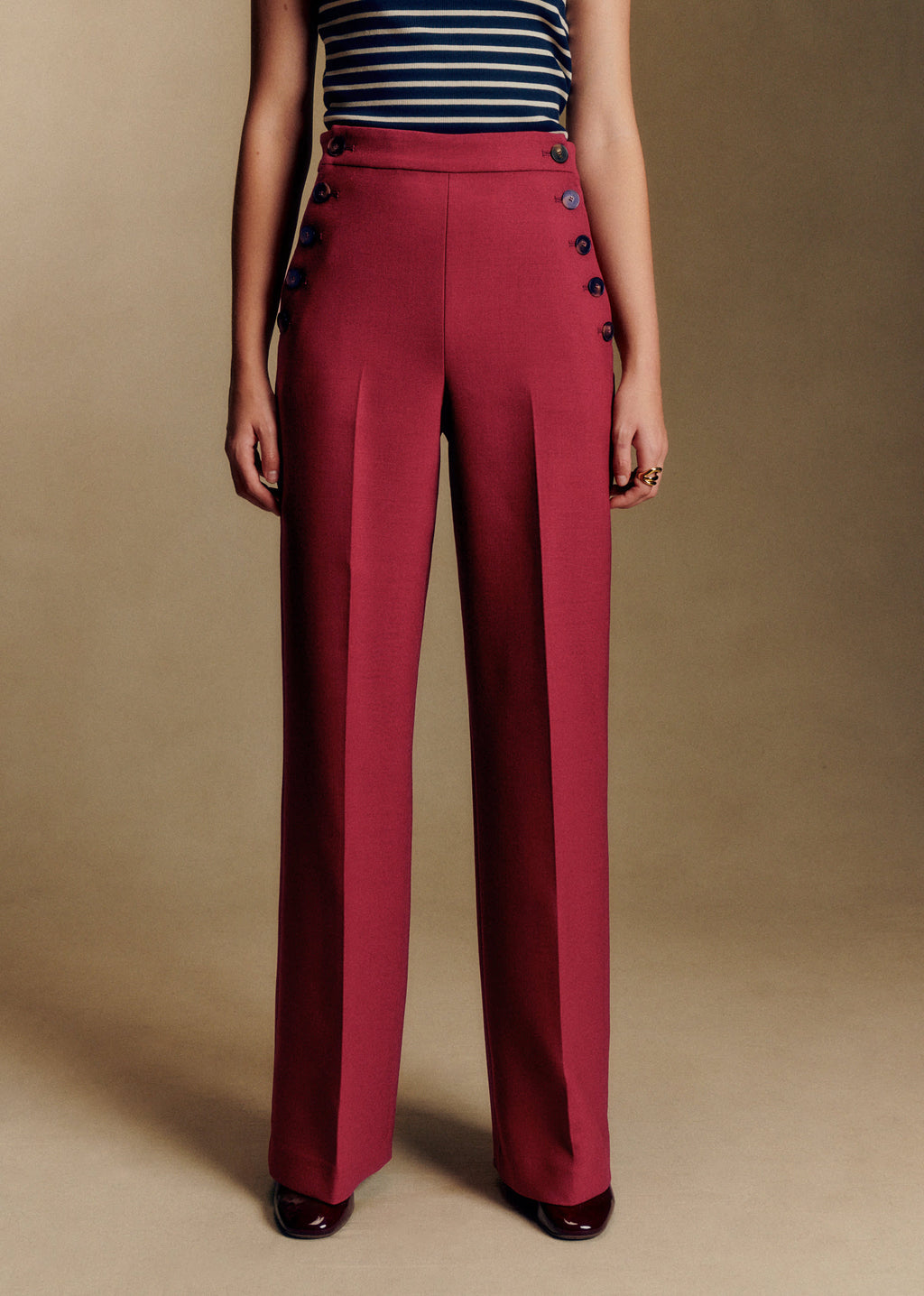 Pantalon Marino - Grenat