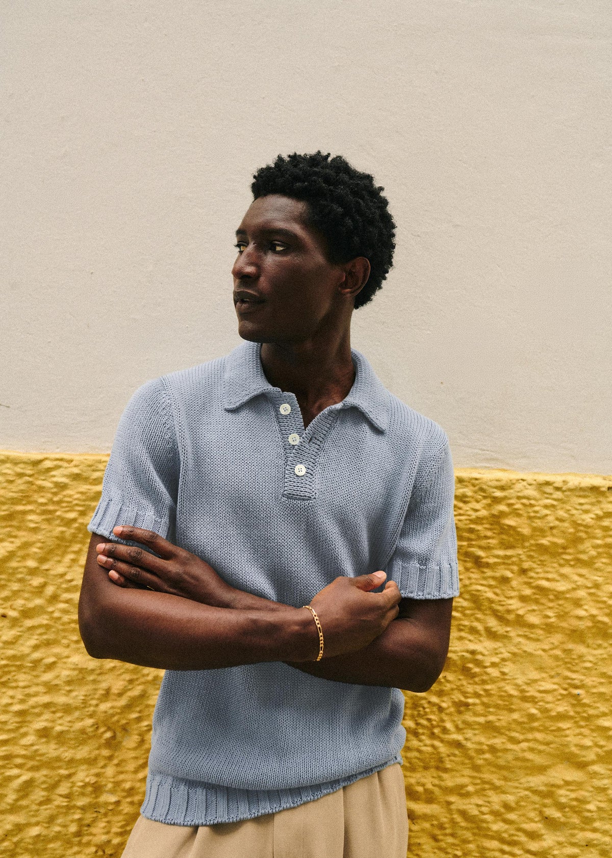 Polo Maille Camil - Bleu