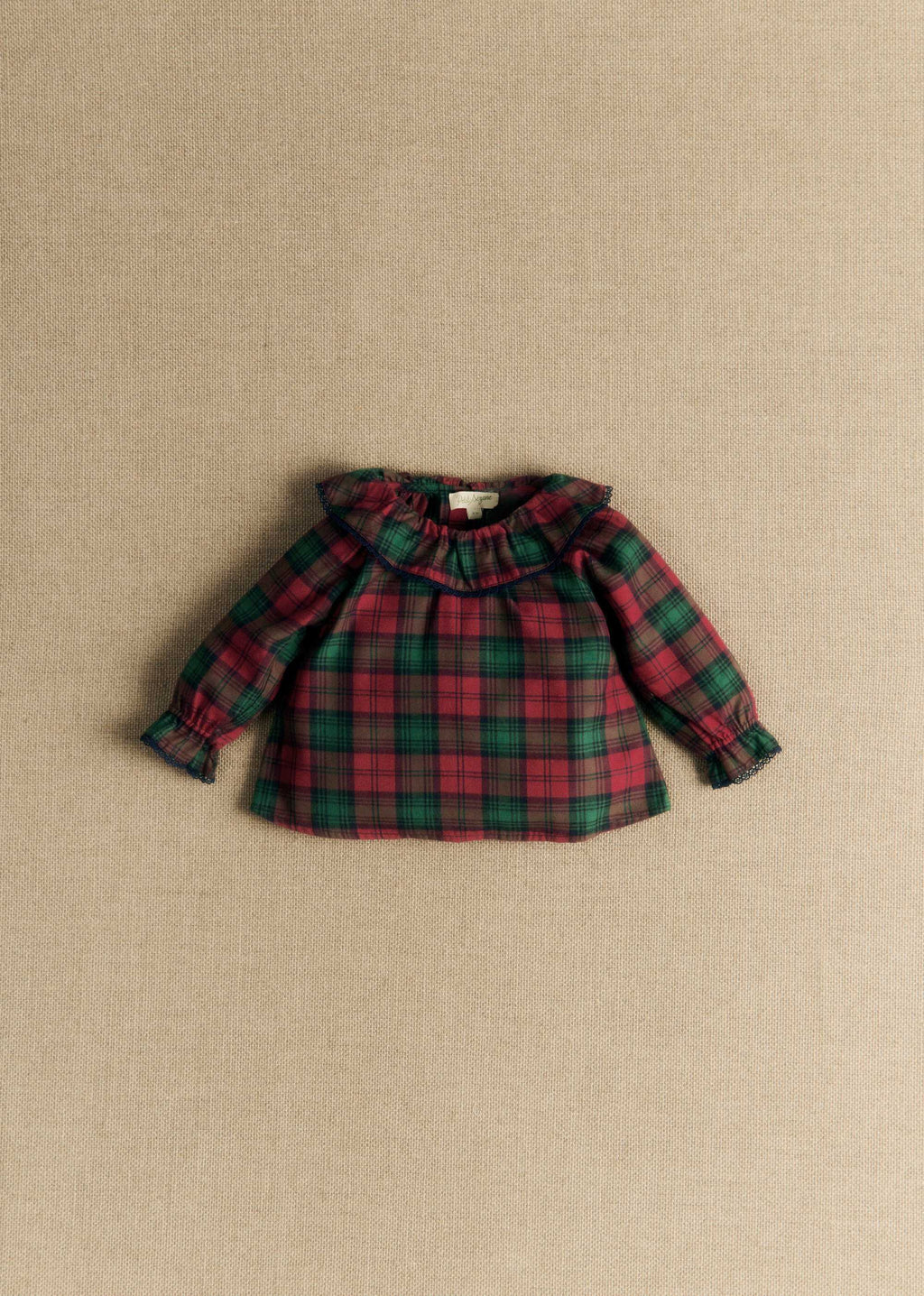 Blouse Héloïse - Carreaux rouge et vert