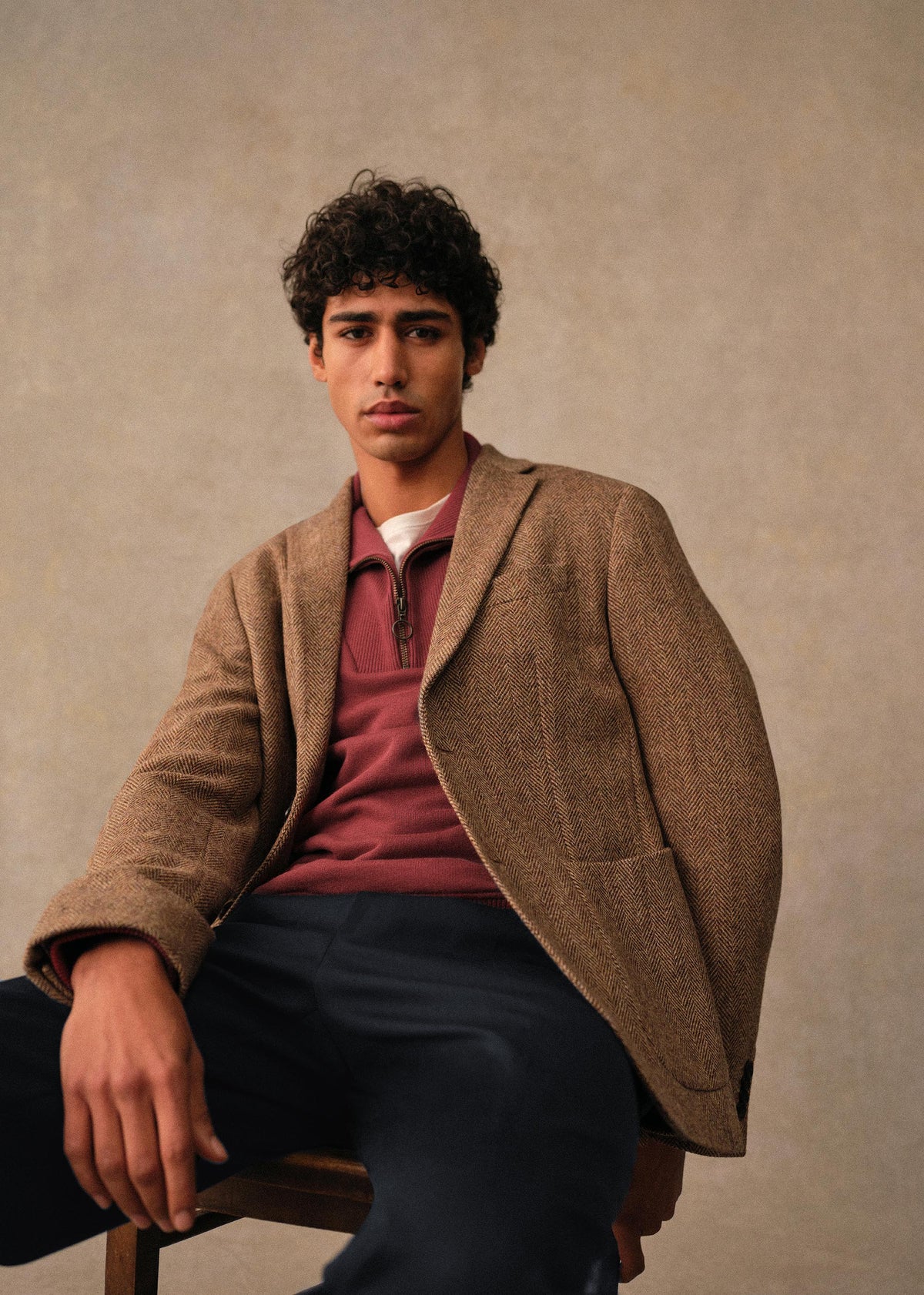 Veste Riddle - Chevrons Camel