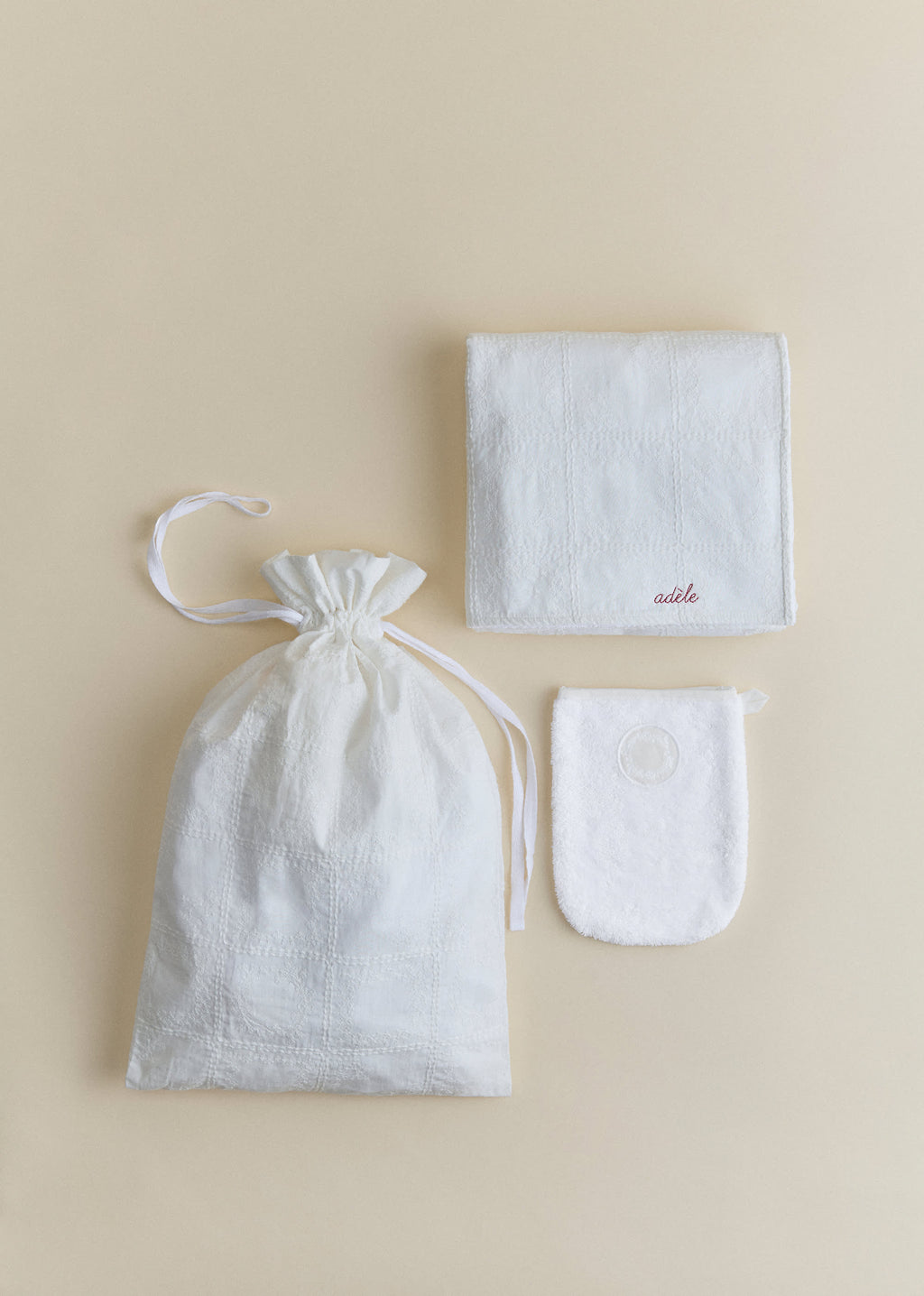 Cape de bain - Broderie Patchwork