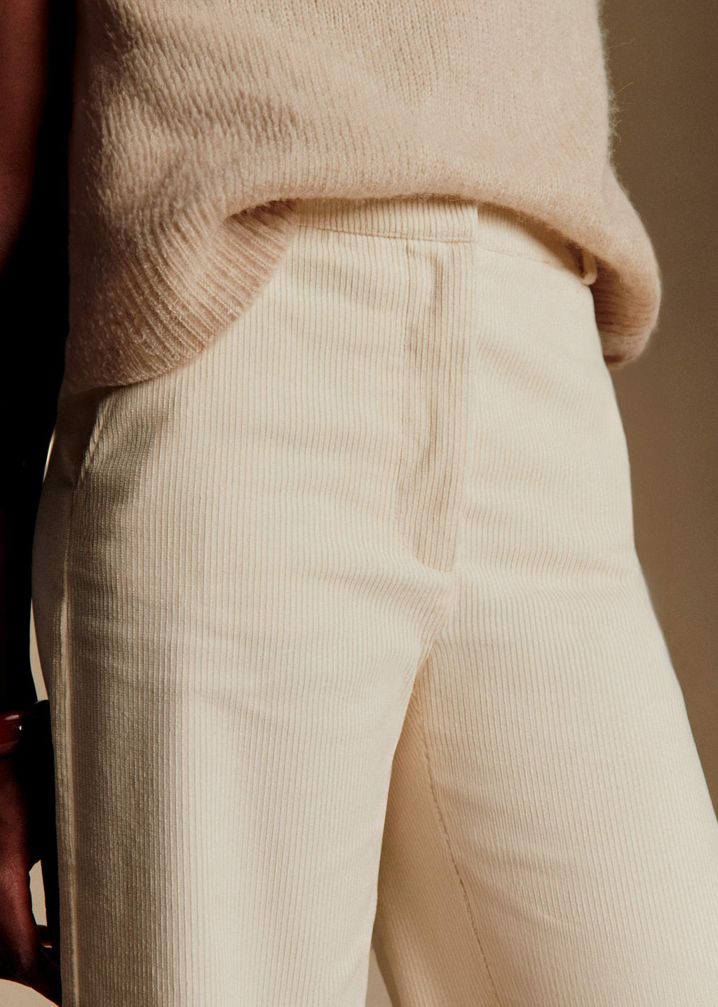 Pantalon Matheo - Velours Ecru