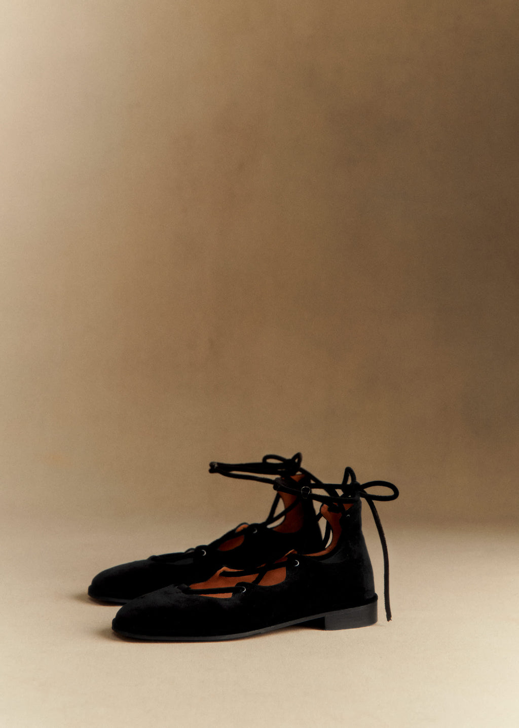 Ballerines Low Leocadie - Noir Velours