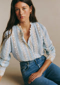 Chemise Rym - Rayure Bleu Ecru