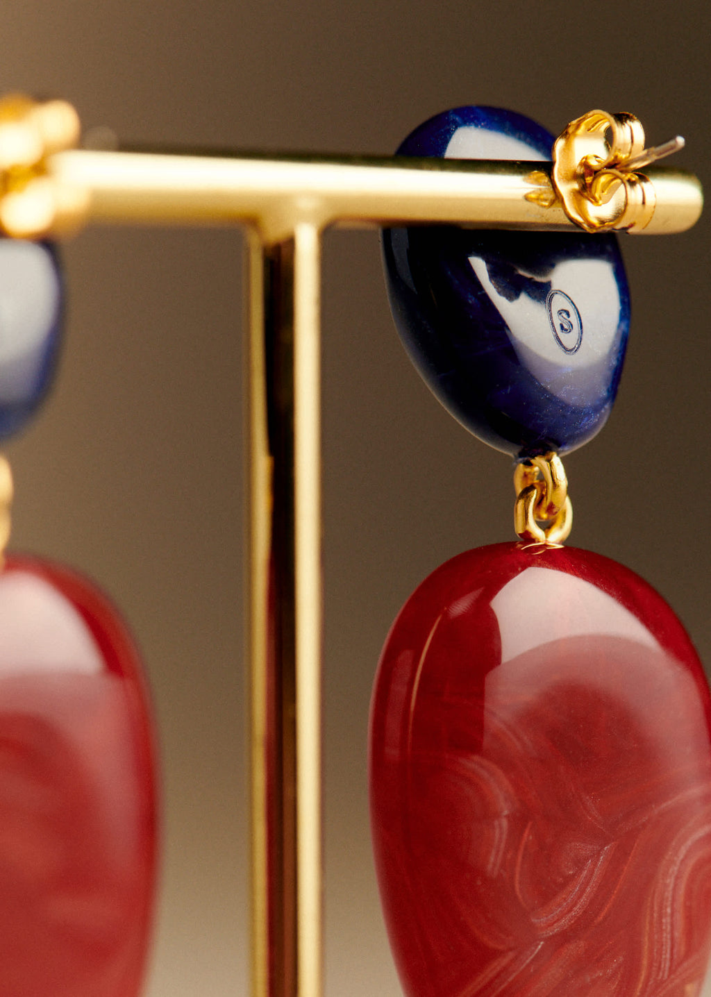 Boucles d'oreilles Carla - Bordeaux Multi