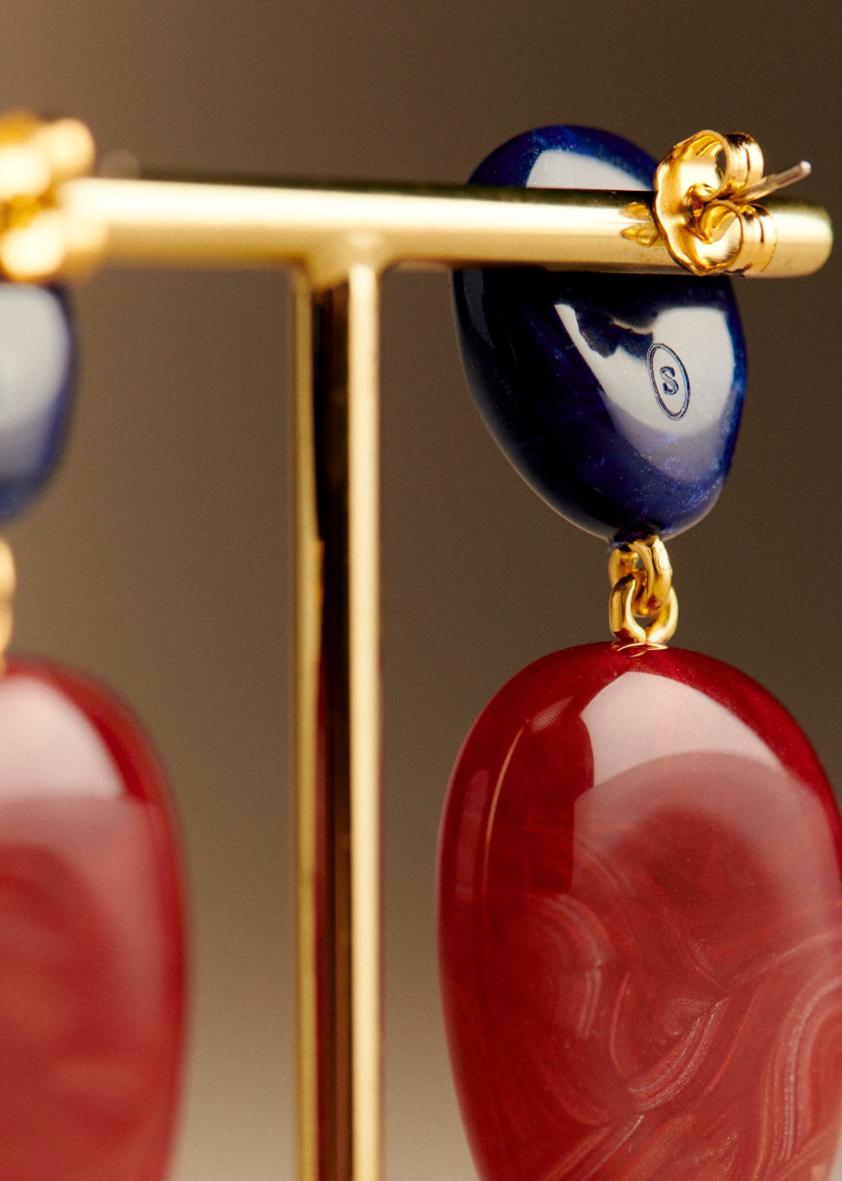 Boucles d'oreilles Carla - Bordeaux Multi
