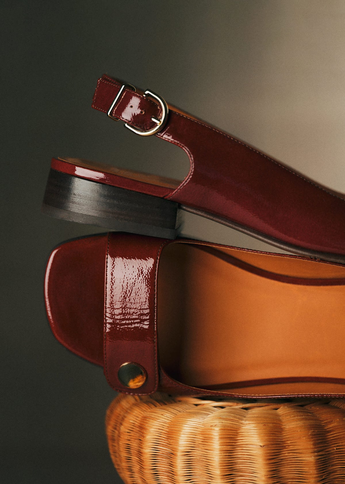 Sandales Low Joannie - Acajou Vernis