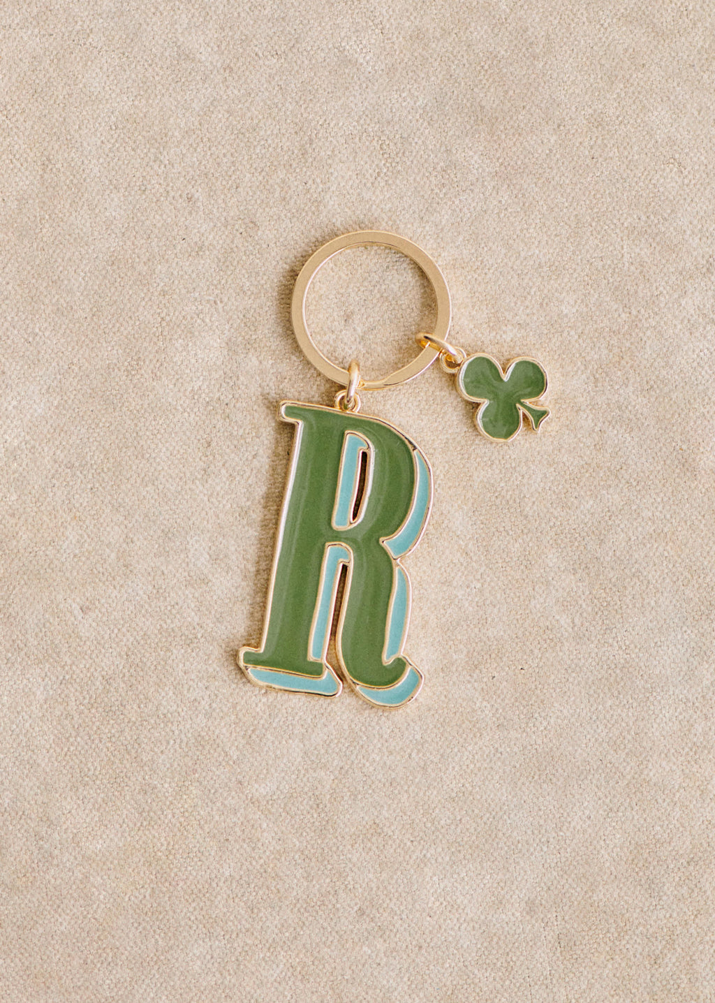 Porte-Clé Abécédaire - Lettre R - Vert