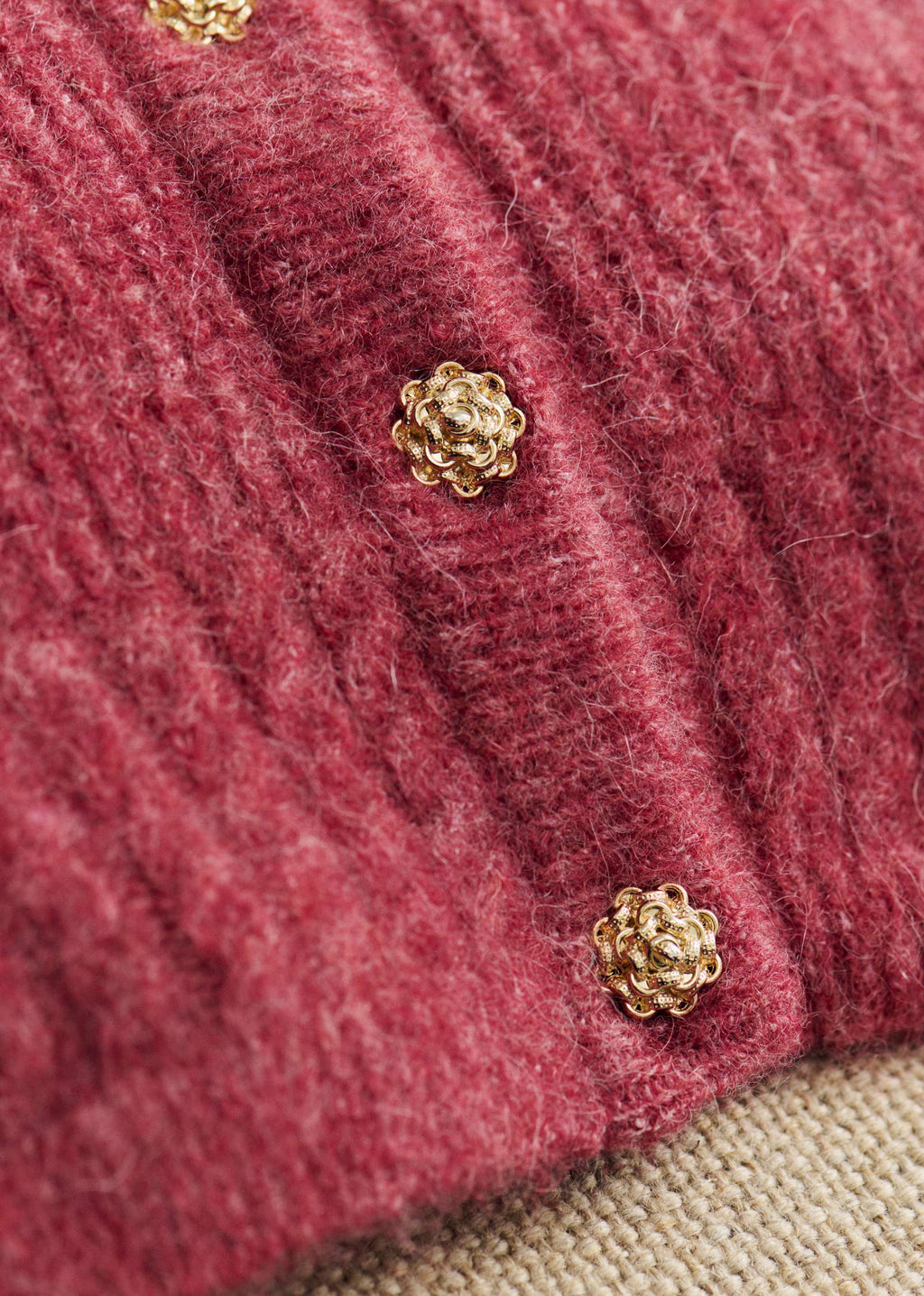 Gilet Othello - Bois de Rose Foncé