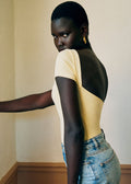T-Shirt Anissa - Jaune Pastel