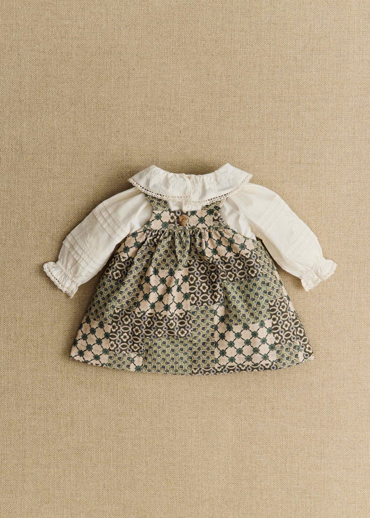Robe Gigi - Petit Sézane x Antoinette Poisson - Imprimé Patchwork Dominote