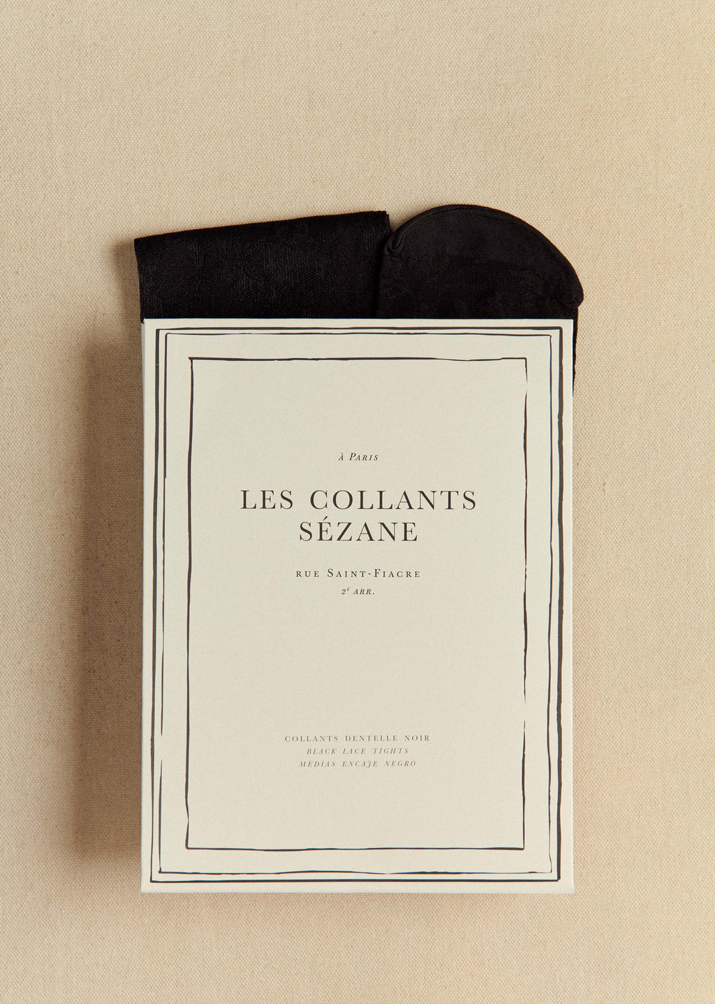 Collants - Fleurs Fantaisie Noir / 20D