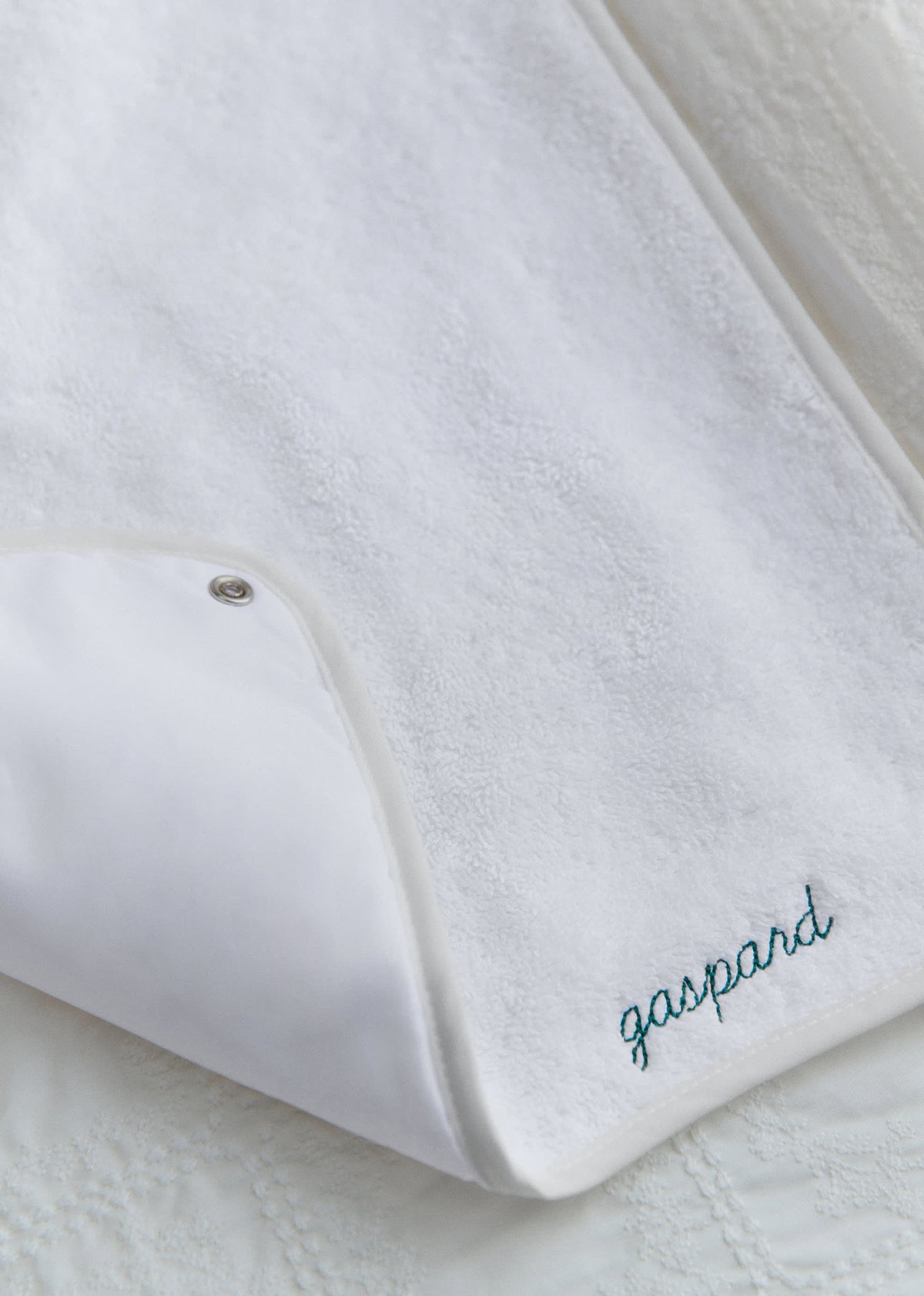 Matelas à langer nomade - Broderie Patchwork