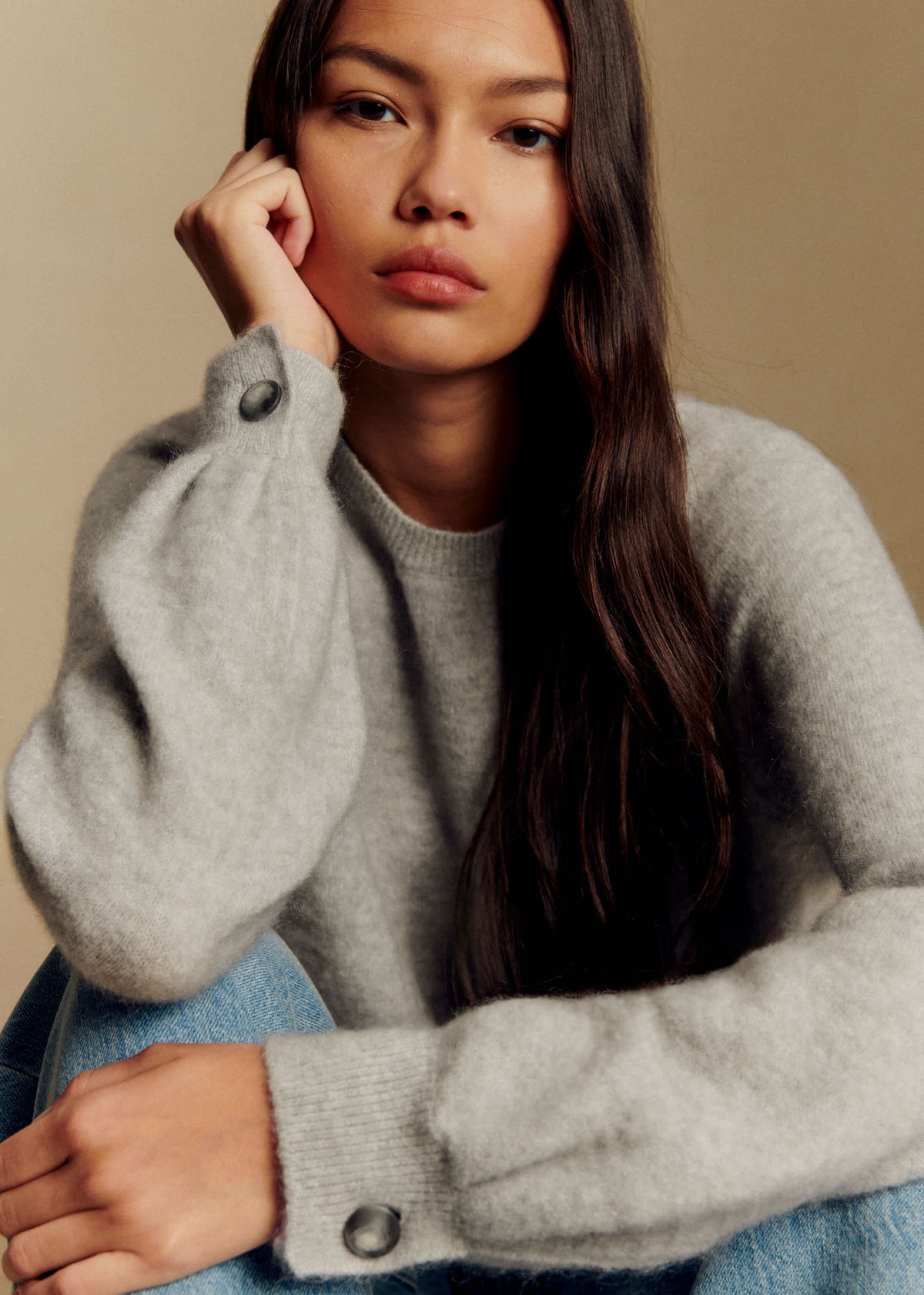 Pull Louisa - Gris Chiné Clair