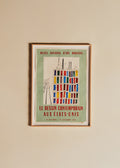 Affiche Musée National d'art moderne, Le dessin contemporain aux États-Unis, 1954 - 51 x 70,5cm