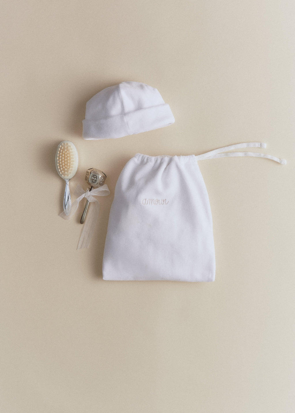 Pyjama Set Naissance Etoile - Blanc Lait