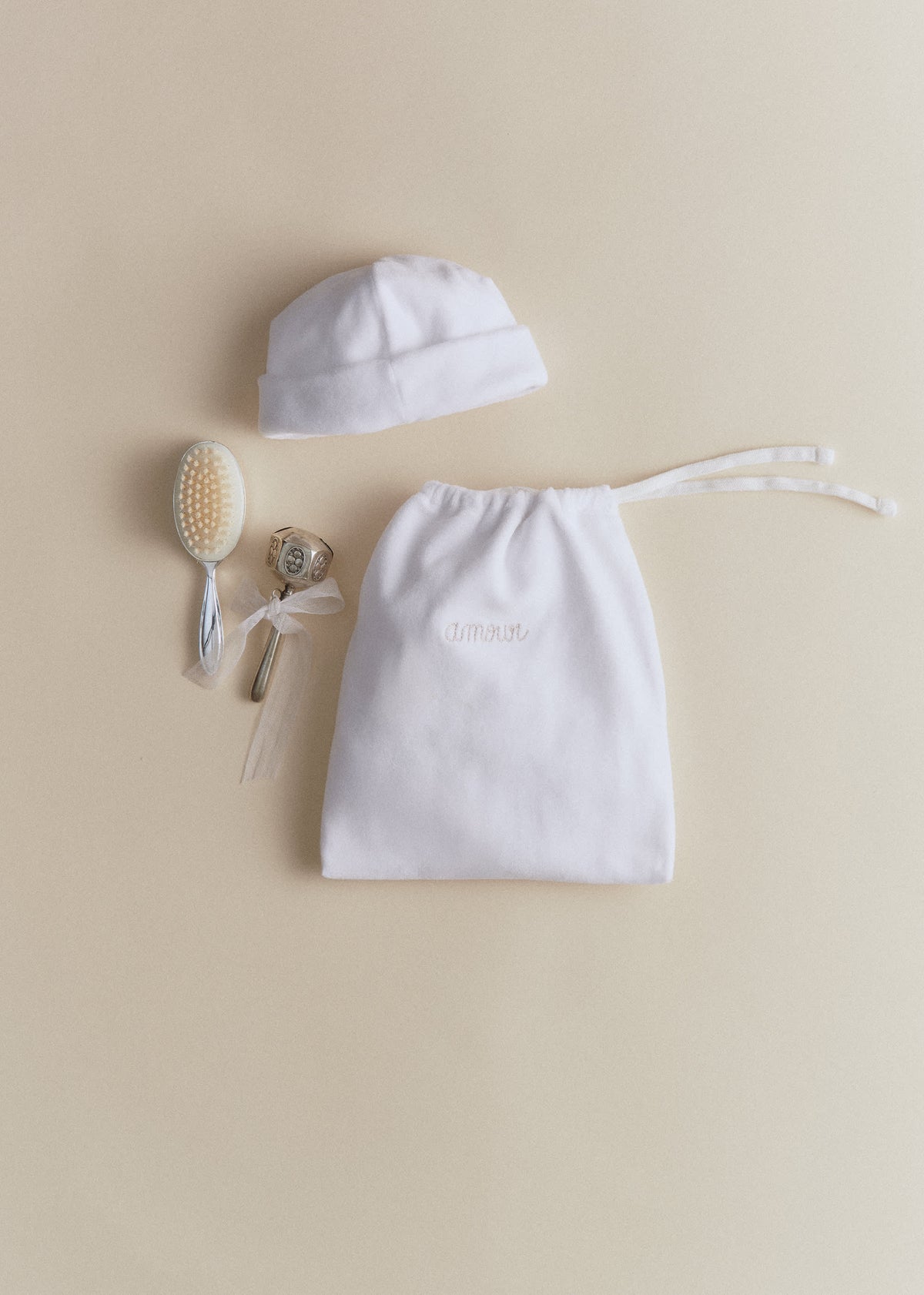 Pyjama Set Naissance Etoile - Blanc Lait
