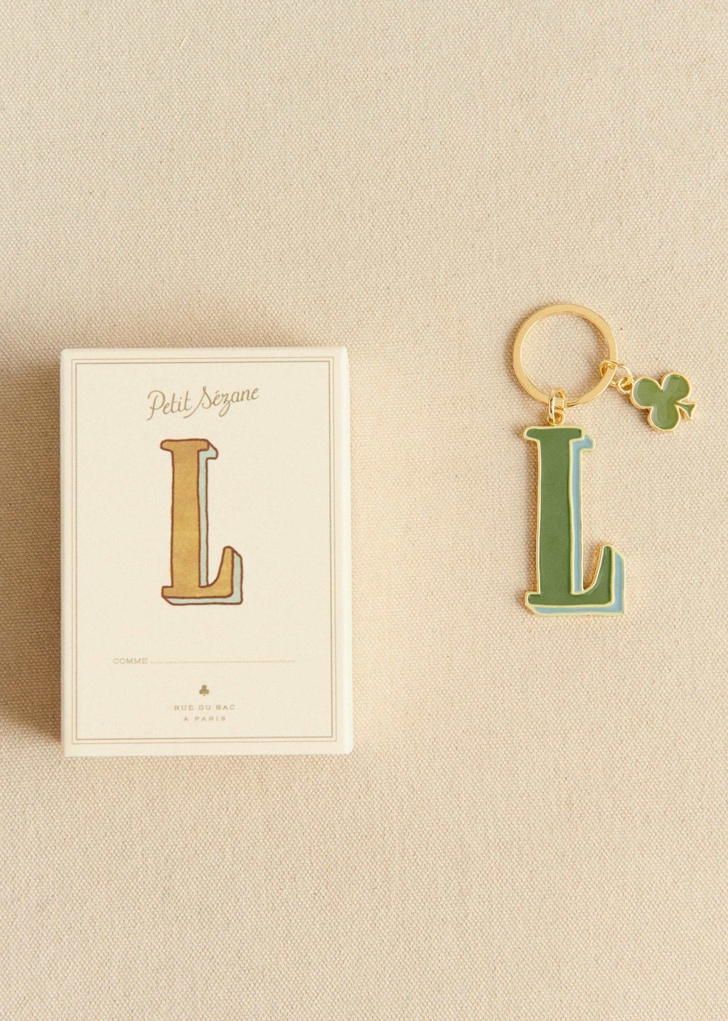 Porte-Clé Abécédaire - Lettre L - Vert