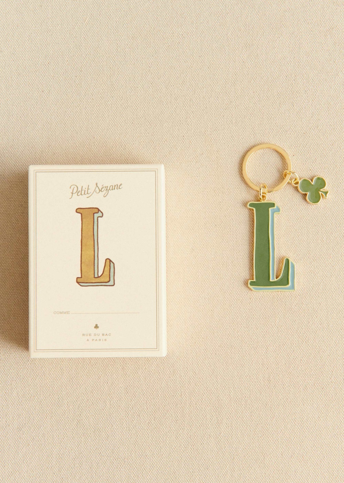 Porte-Clé Abécédaire - Lettre L - Vert